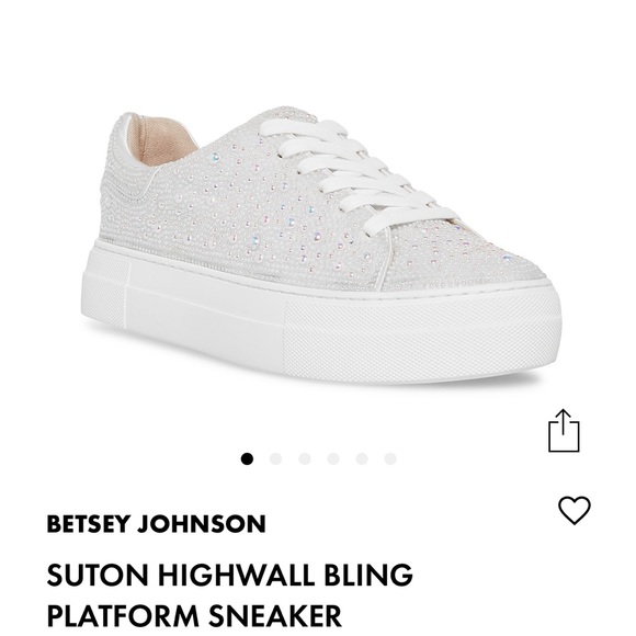 Betsey Johnson Shoes - Betsey Johnson Size 7 sneakers worn once (inside)